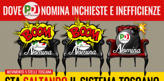 DOVE PD NOMINA INCHIESTE E INEFFICIENZE, STA SALTANDO SISTEMA TOSCANO
