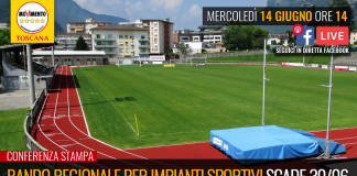 BANDO REGIONALE PER IMPIANTI SPORTIVI SCADE 30/06. SERVE PROROGA PER COMUNI AL BALLOTTAGGIO