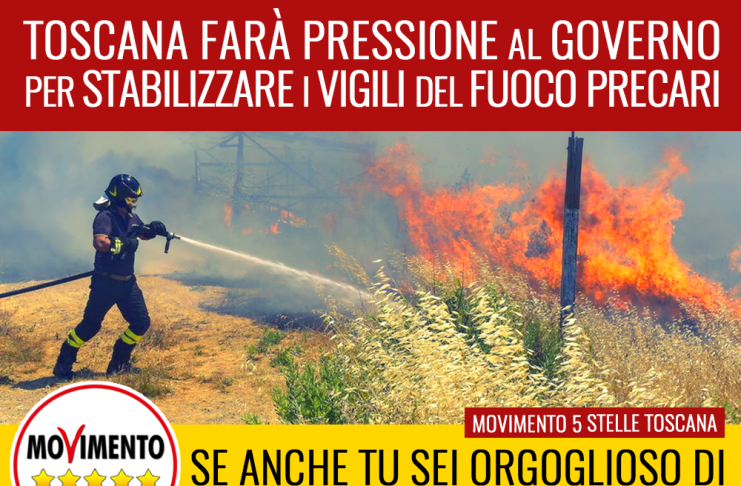 REGIONE PREMERA’ GOVERNO PER STABILIZZARE VIGILI DEL FUOCO PRECARI