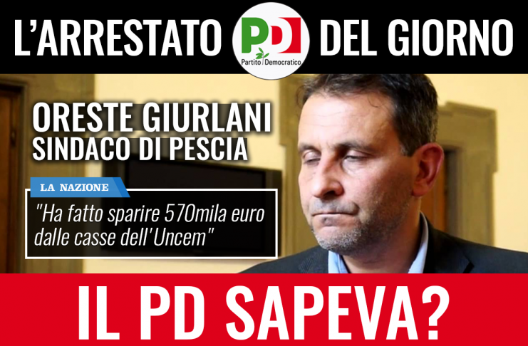 ARRESTATO GIURLANI PER PECULATO. CHIEDEMMO TRASPARENZA PRIMA DI INTEGRAZIONE UNCEM – ANCI E PD ANDÒ DRITTO
