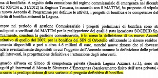 BONIFICA EX-SITOCO DI ORBETELLO, GIUNTA PD-ROSSI CERTIFICA LO STALLO