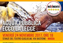 “ACQUA PUBBLICA: ECCO LA LEGGE” – inizia il tour da Massa Ripubblicizzazione Servizio idrico Toscana