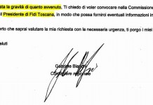 PRESIDENTE FIDI TOSCANA (PD) VENGA IN COMMISSIONE A RIFERIRE SU PERQUISIZIONE DELLA DIREZIONE INVESTIGATIVA ANTIMAFIA