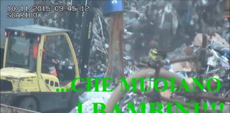 CI AMMAZZANO I BIMBI COI RIFIUTI E RIDONO PURE. OLTREPASSATO OGNI LIMITE