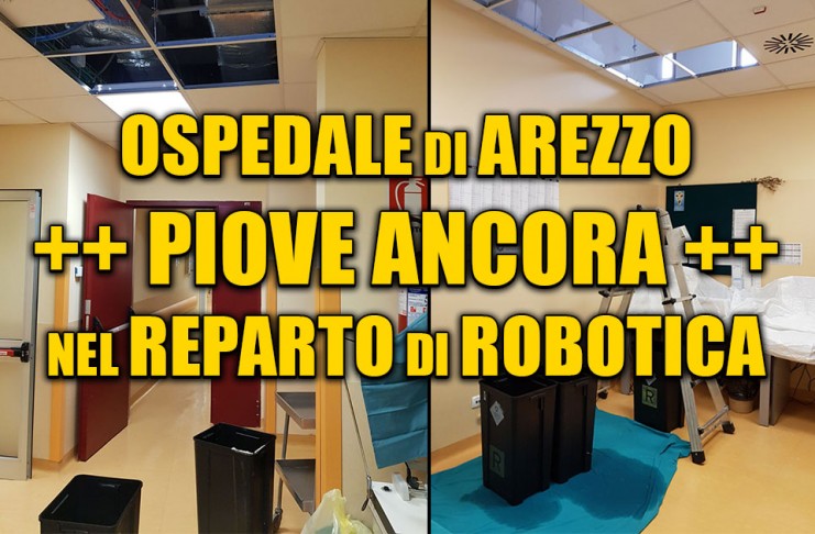 PIOVE ANCORA NEL REPARTO DI ROBOTICA DELL’OSPEDALE DI AREZZO