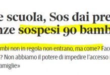 I BAMBINI NON VACCINATI DEVONO CONCLUDERE L’ANNO