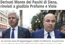 PROFUMO E VIOLA A PROCESSO, COME AVEVAMO PREVISTO