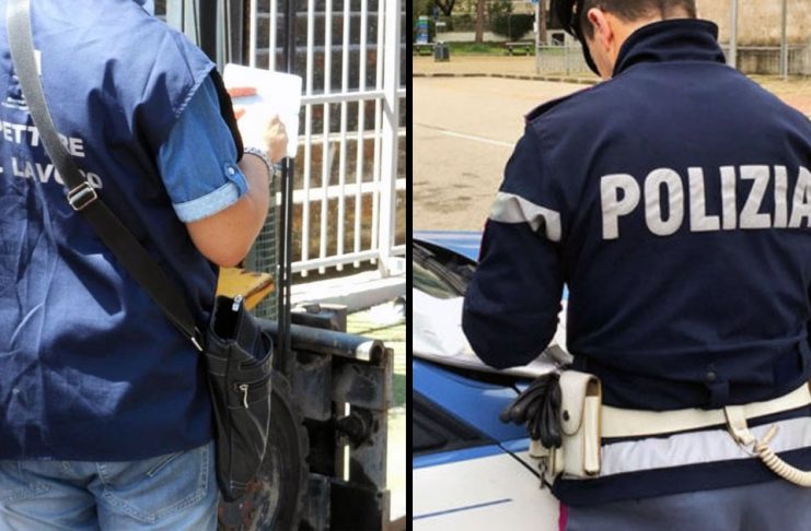 + FORZE DELL’ORDINE E + ISPETTORI DEL LAVORO