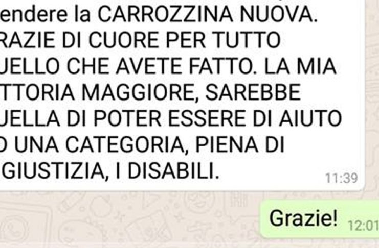 VITTORIA PER ANTONIO, VITTORIA DEL MOVIMENTO