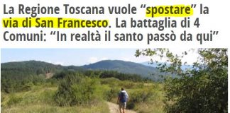 LA VIA DI SAN FRANCESCO PASSA DALLA CONSUMA