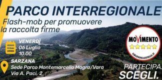 FLASHMOB PER IL PARCO INTERREGIONALE LIGURIA-TOSCANA ANTICIPA LA KERMESSE “GOLFO SOTTO LE 5 STELLE”