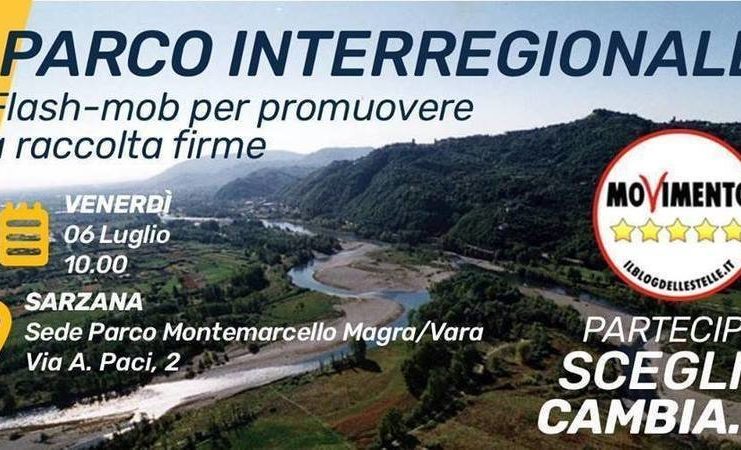 FLASHMOB PER IL PARCO INTERREGIONALE LIGURIA-TOSCANA ANTICIPA LA KERMESSE “GOLFO SOTTO LE 5 STELLE”