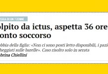 OSPEDALE PONTEDERA, 36 ORE IN PRONTO SOCCORSO PER PERSONA COLPITA DA ICTUS: “ENNESIMO CASO DI MANCANZA DI POSTI LETTO. I CITTADINI SONO ESAUSTI”