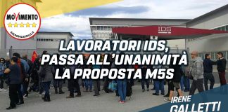 Lavoratori Ids, sì del Consiglio regionale all’avvio del tavolo di crisi