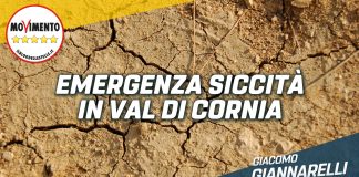 Giannarelli (M5S): “Persi 10 milioni di metri cubi di acqua in 5 anni: Val di Cornia in ginocchio per colpa della Regione”