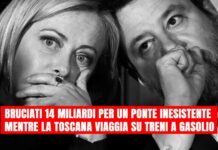 Infrastrutture, Galletti (M5S): “Meloni e Salvini bruciano 14 miliardi per un Ponte inesistente, mentre la Toscana viaggia su treni a gasolio”